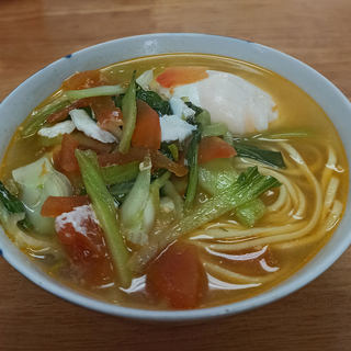 西红柿青菜鸡蛋面