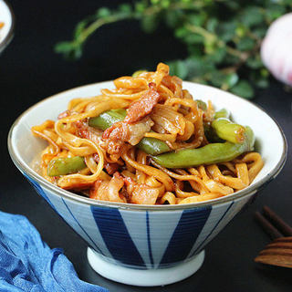 家常豆角焖面