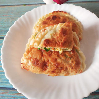 韭菜鸡蛋粉条馅饼