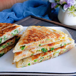 鸡蛋火腿煎饼