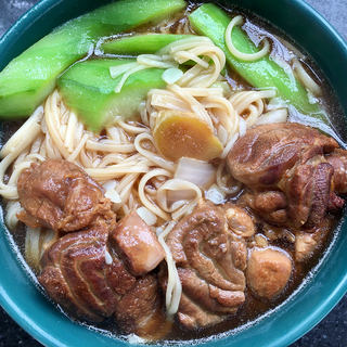 丝瓜烧肉面
