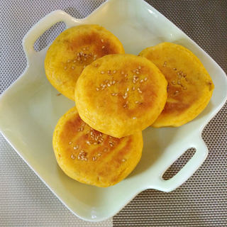南瓜芝麻豆沙小饼