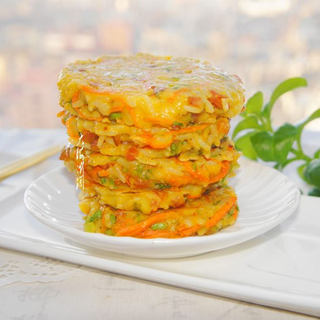 白米饭蔬菜饼