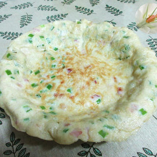 培根青椒鸡蛋饼