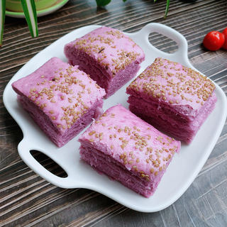 紫薯发面蒸饼