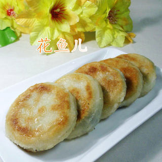 黑洋酥核桃馅糯米饼