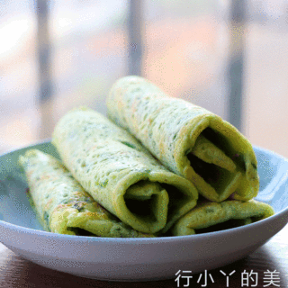 菠菜煎蛋饼