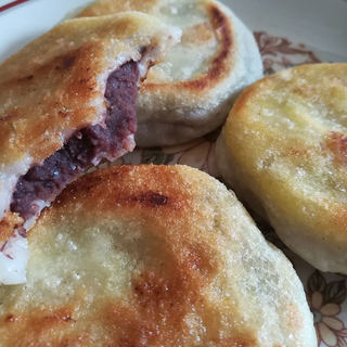 桂花豆沙及豆沙糯米饼