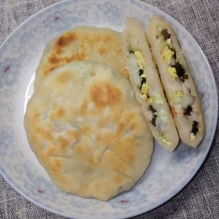 鸡蛋木耳白菜馅饼