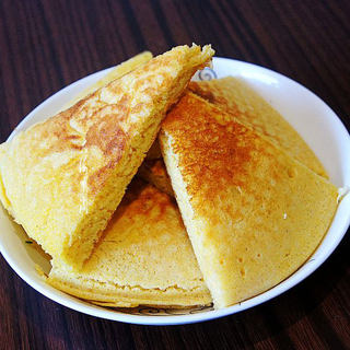 玉米面发面饼