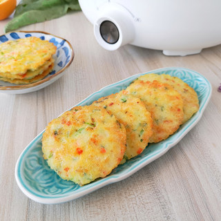 香煎时蔬鳕鱼饼