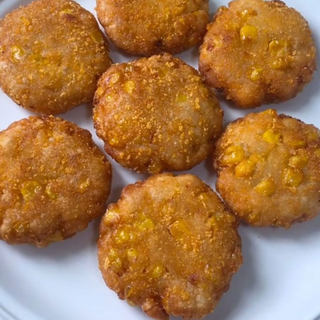 甜玉米粒糯米饼