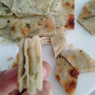 发面葱香千层饼