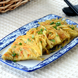 土豆丝鸡蛋饼