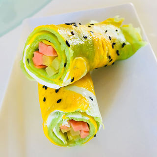 菠菜汁卷饼
