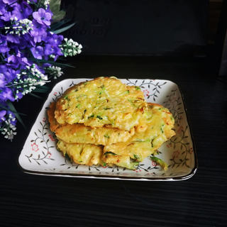 嫩南瓜丝饼
