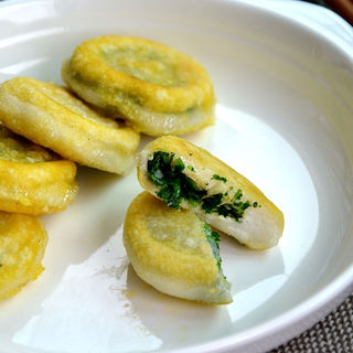 荠菜虾皮饼