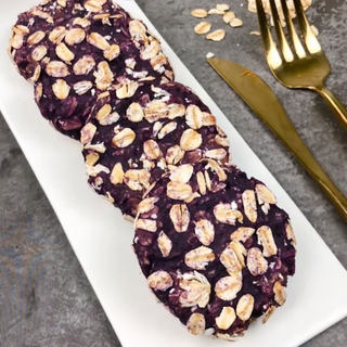 紫薯燕麦饼