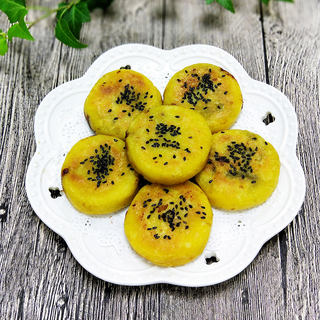 玉米豆沙煎饼