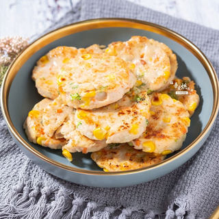 果蔬鸡肉饼
