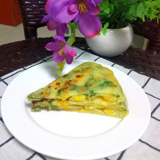 鸡蛋玉米饼