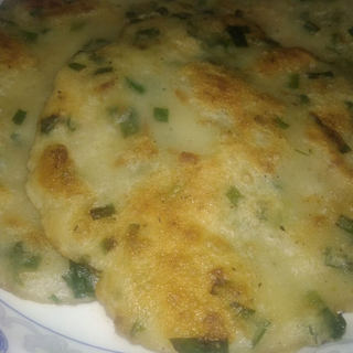 冬菇虾米煎饼