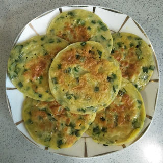鸡蛋韭菜早餐饼