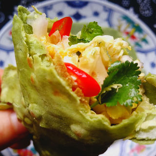 #团圆饭#菠菜饼夹菜芯