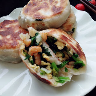 菠菜鸡蛋馅饼