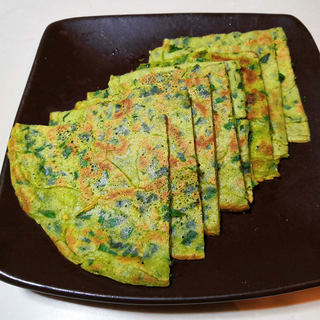 香煎韭菜蛋饼