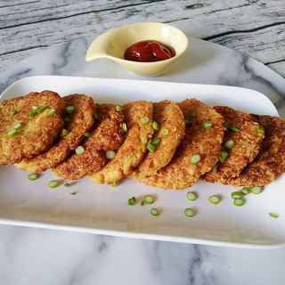 金针豆腐饼