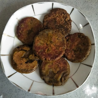 南瓜皮糯米饼
