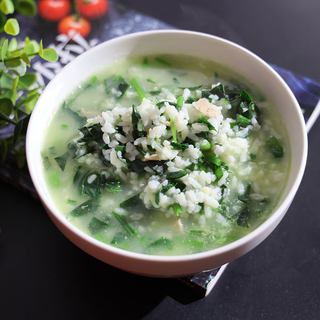 菠菜瘦肉粥