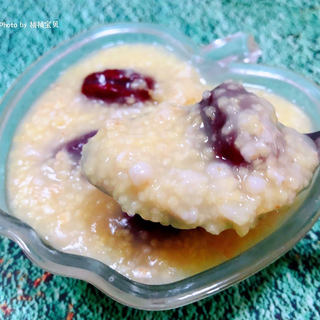小米燕麦红枣粥#懒人快手餐#