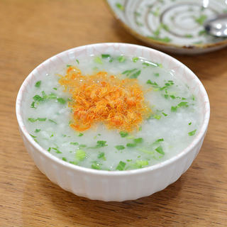 肉松山药青菜粥