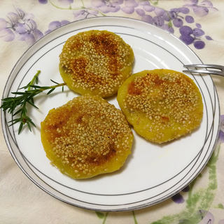 豆沙南瓜饼