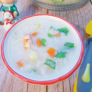五彩虾仁粥