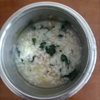 青菜瘦肉粥