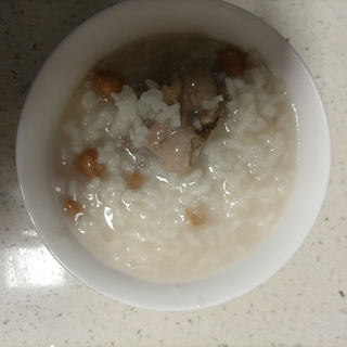 咸骨花生粥