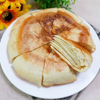 千层葱香发面饼