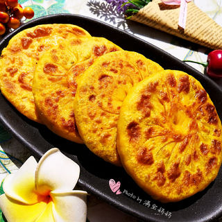 南瓜面韭菜鸡蛋馅饼