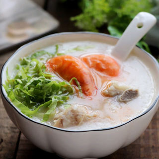 排骨鲜虾粥