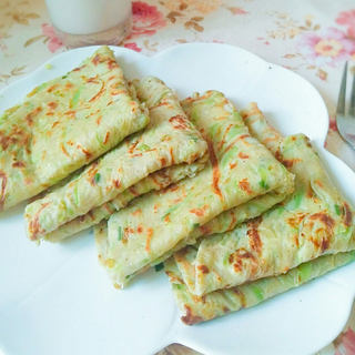 丝瓜鸡蛋饼