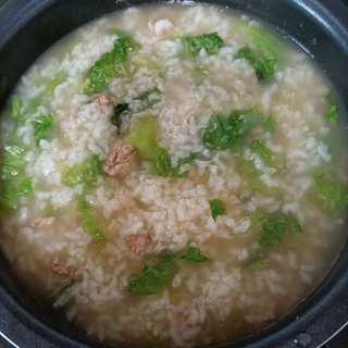 生菜瘦肉粥