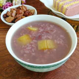 阴米红豆红薯粥
