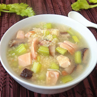 小米滑鸡粥