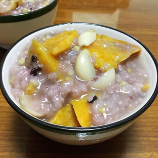 百合燕麦红薯粥