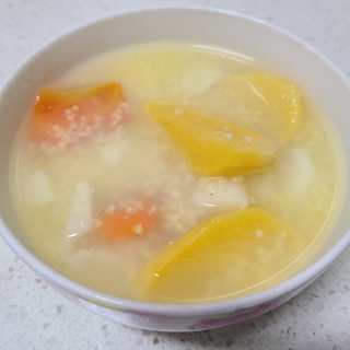 蔓菁红萝卜小米粥