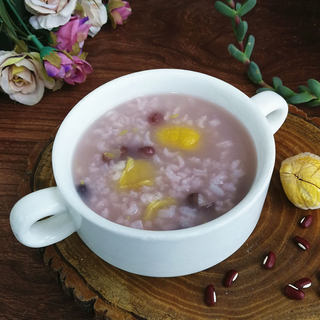 板栗红豆粥