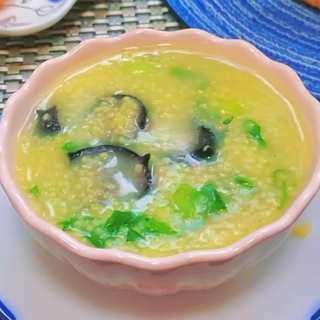 海参青菜小米粥